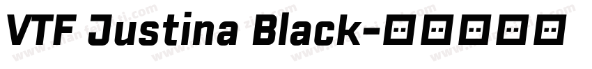 VTF Justina Black字体转换